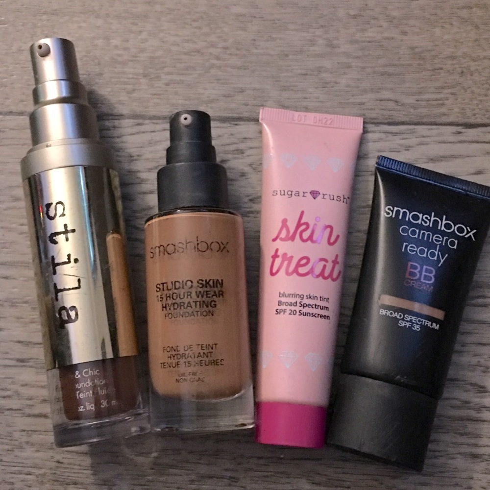 Dark foundation bundle stila/Tarte/smash-full/new
